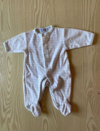 Pyjama garçon naissance turquoise et blanc