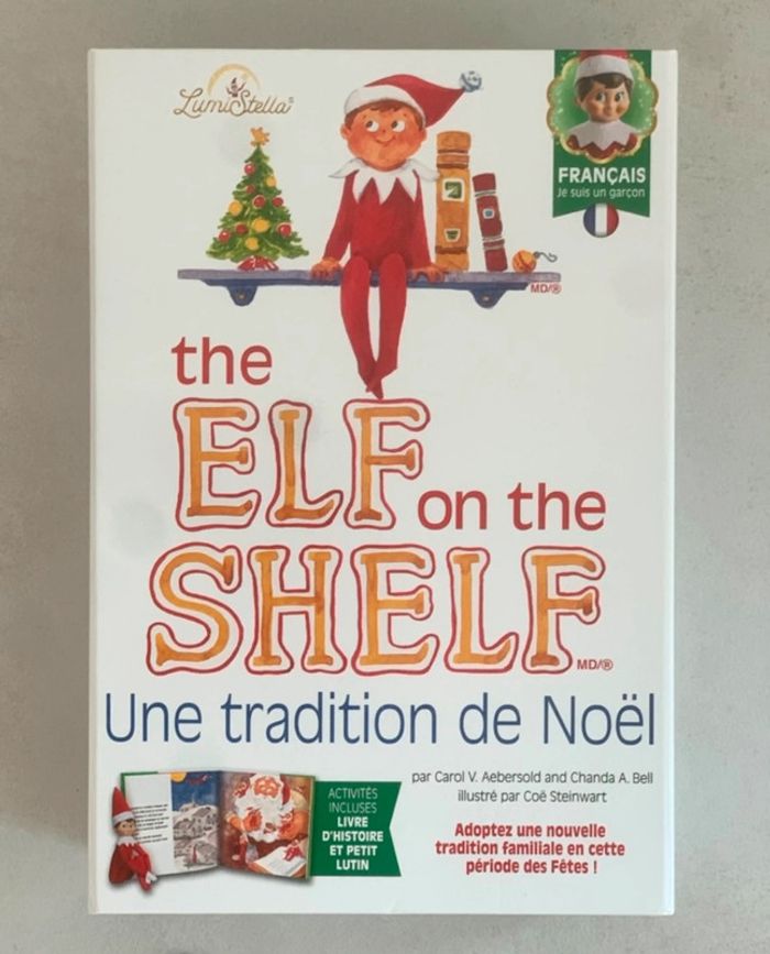 Lutin de noël garçon neuf avec livre et coffret neuf - photo numéro 2