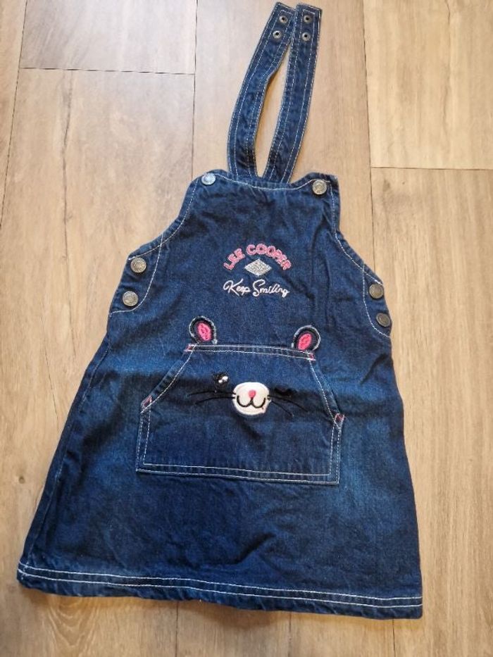 Robe salopette en jeans