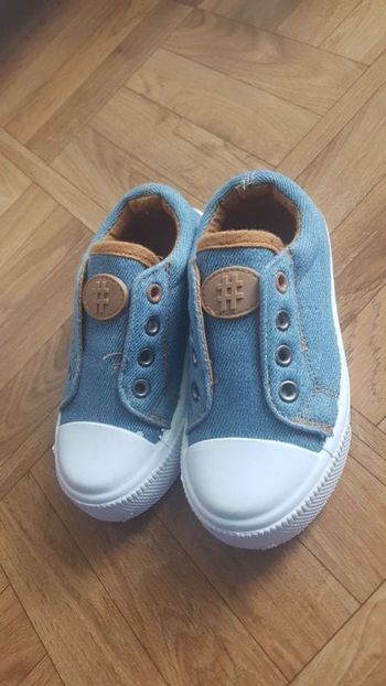 Baskets élastiquées garçon en toile