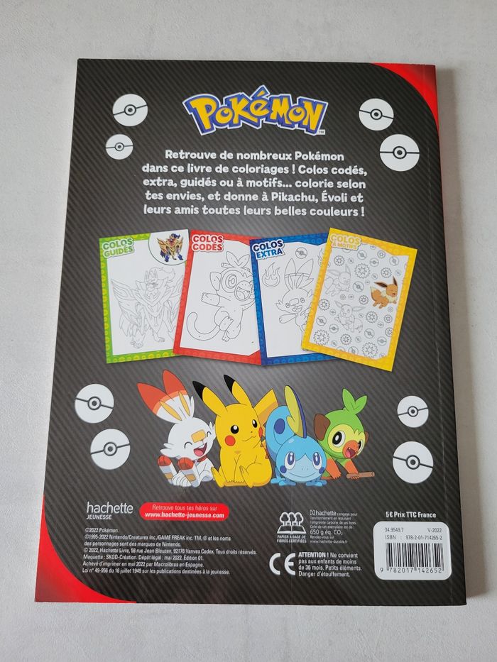 Livre coloriage Pokemon - photo numéro 2