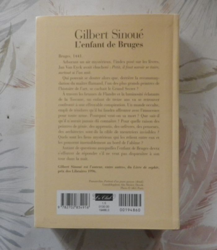 L'enfant de Bruges de Gilbert Sinoué Ed. Le Grand Livre du Mois - photo numéro 2