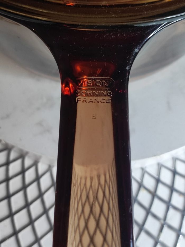 Casserole en verre ambré vision - photo numéro 3
