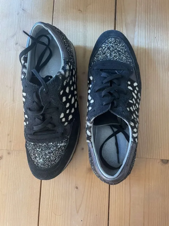 Sneakers paillettes & imprimés animaliers - photo numéro 2