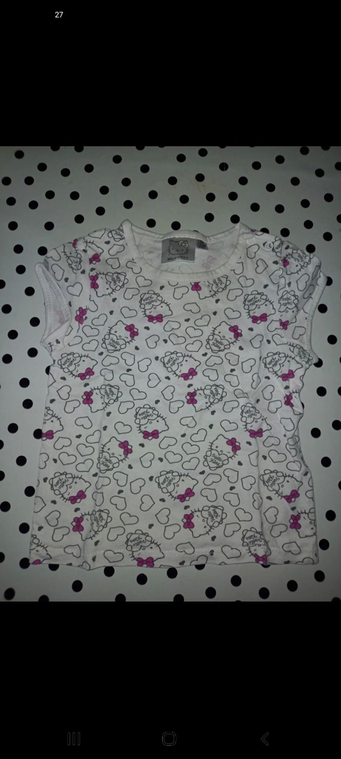 T-shirt fille Hello Kitty 12 mois
