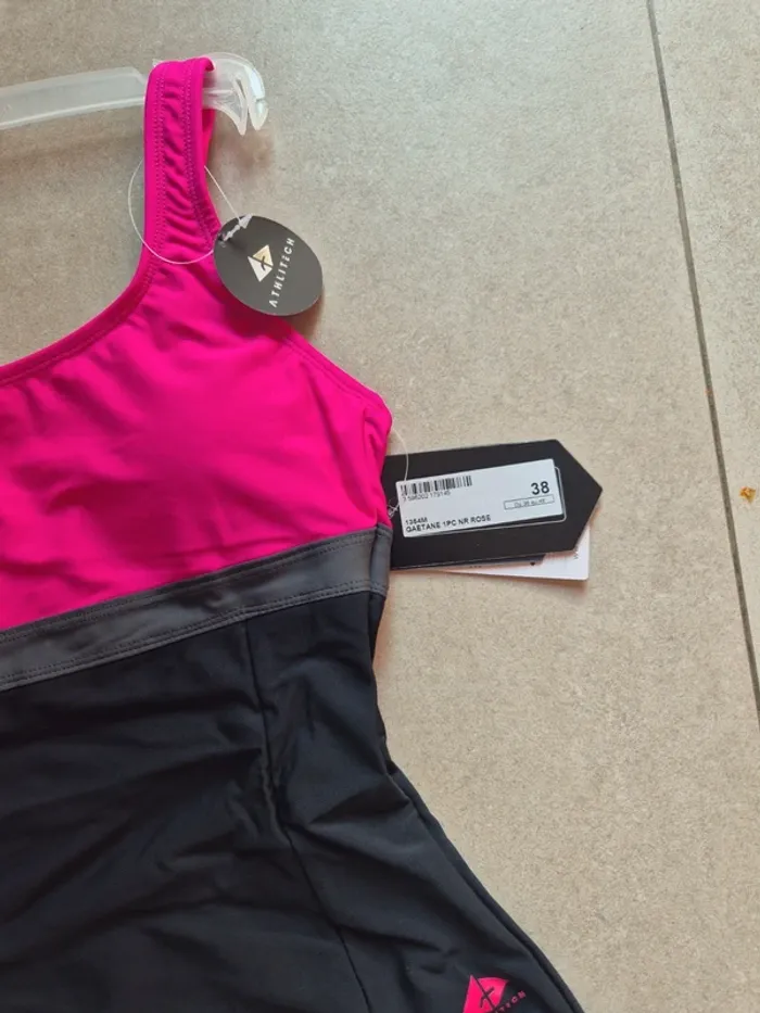 Athlitech maillot de bain piscine natation femme 38 neuf - photo numéro 2