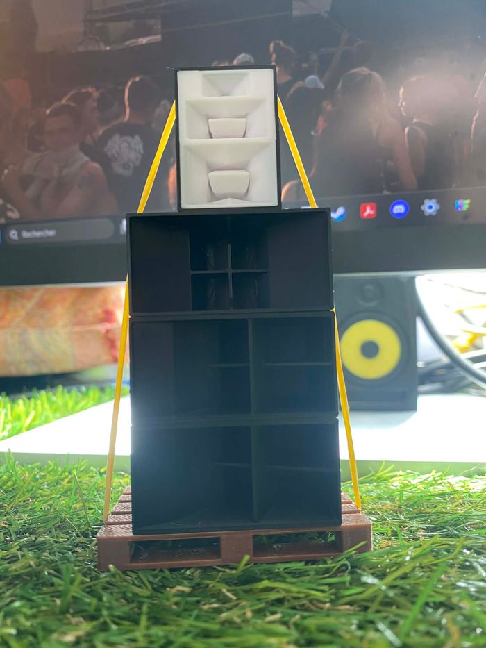 🔊Petite Colonne de sound system maquette de free party 🔊 - photo numéro 2