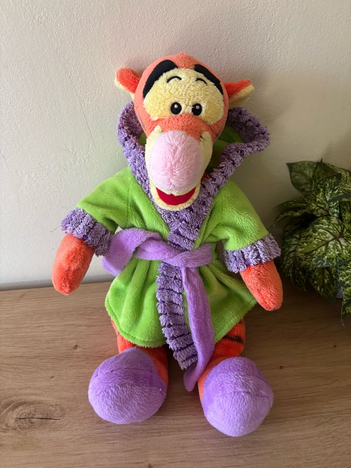 Doudou peluche tigrou robe de chambre peignoir Disney - photo numéro 2