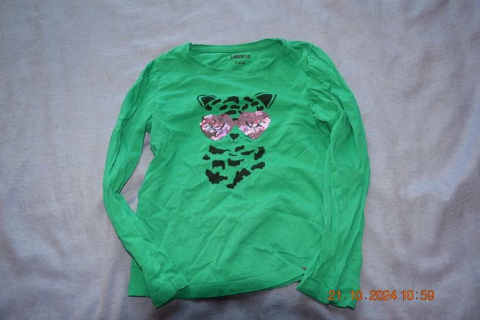 Sous pull fille 5 ans liberto vert