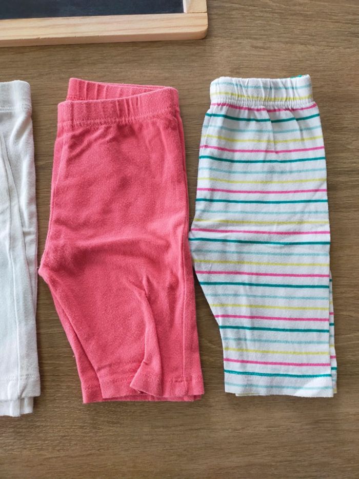 Leggings courts, été, fille taille 12mois - photo numéro 3