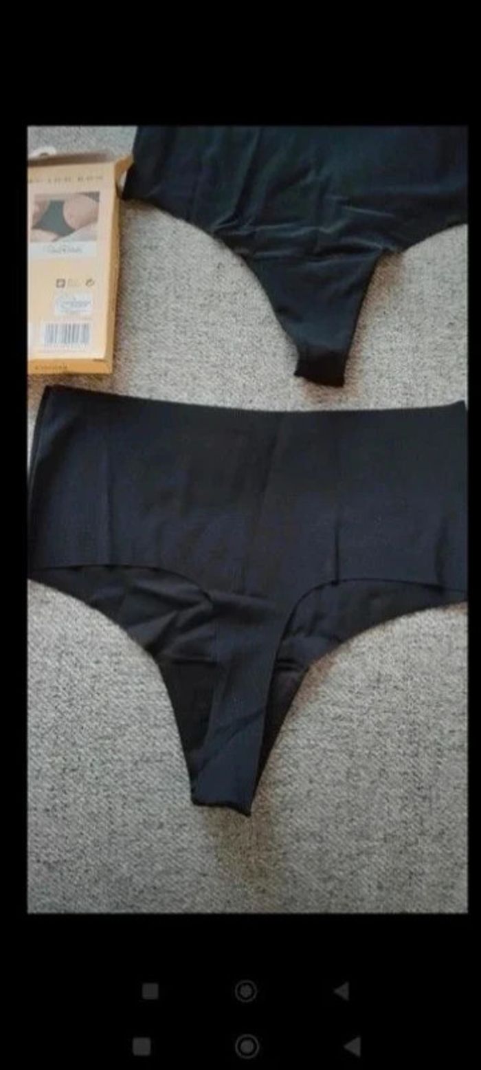 Lot de 2 strings noir taille 30/32 - photo numéro 2