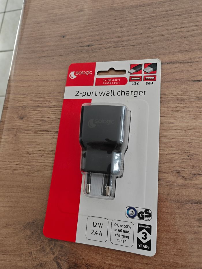 Chargeur charge rapide USB-A et USB-C