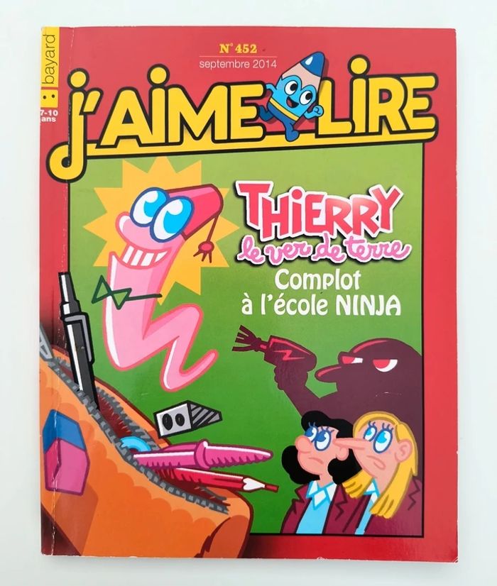 J'aime lire n° 452 Thierry le ver de terre