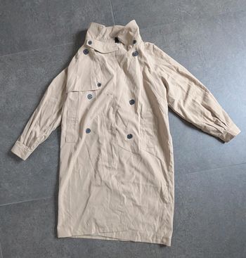 Manteau long trench Dazy taille L femme beige