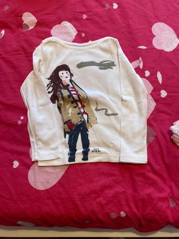 Tee shirt manches longues petit bateau taille 4 ans