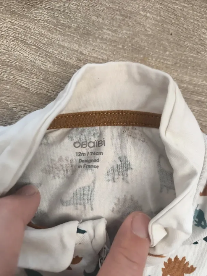 Pyjama grenouillère légère garçon 12 mois obaibi - photo numéro 10