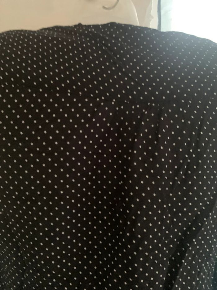 Blouse Camaïeu noir à pois blanc taille 40 - photo numéro 9