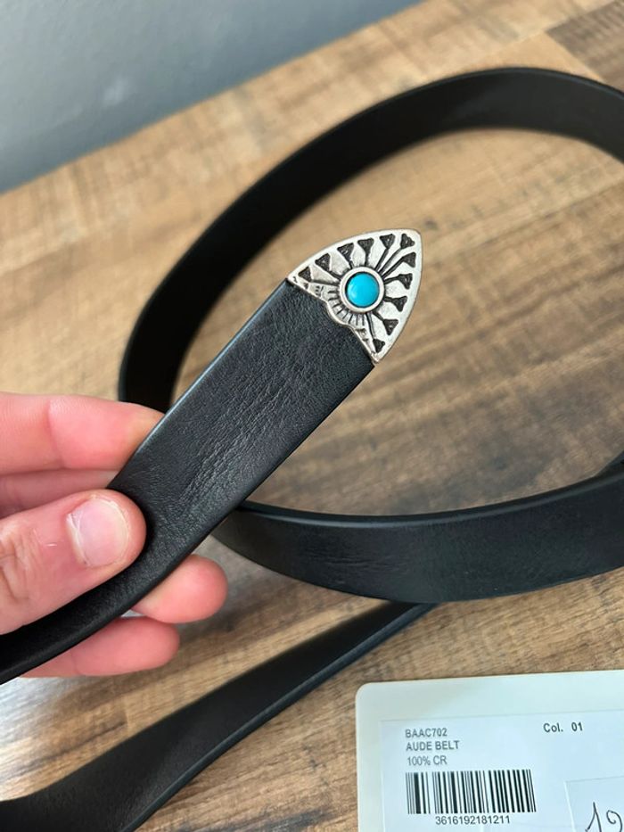 Ceinture cuir noir Hartford T.85 neuve - photo numéro 3
