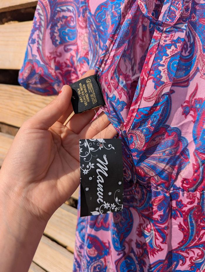 Robe 100% soie artificielle - Taille unique - Neuf avec étiquette - photo numéro 6