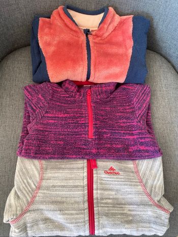 Lot de 3 pulls polaires Quechua 12/18 mois