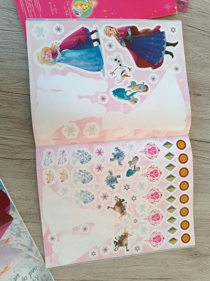 Lot 3 cahiers activités jeux coloriages princesse noël reine des neiges - photo numéro 9