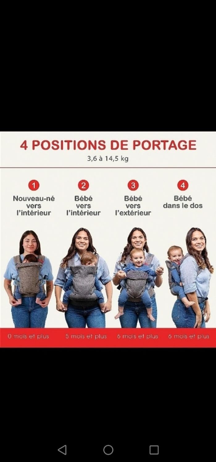 Porte bébé - photo numéro 4
