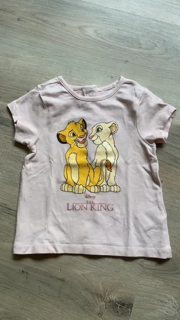 T-shirt manches courtes roi lion