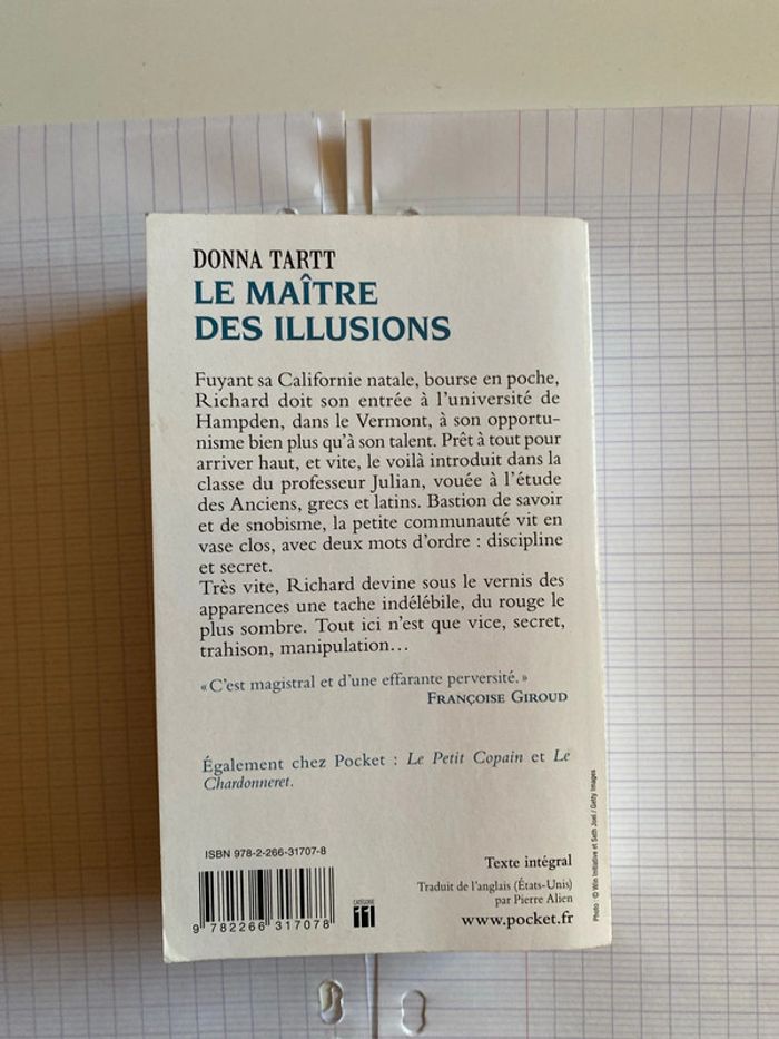 Poche - Le maître des illusions - Donna tart - photo numéro 2