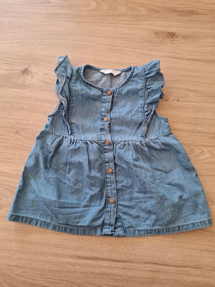 Blouse denim primark 18/24 mois