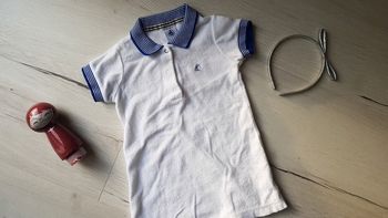 Robe effet polo été tissu éponge petit bateau fille 18 mois