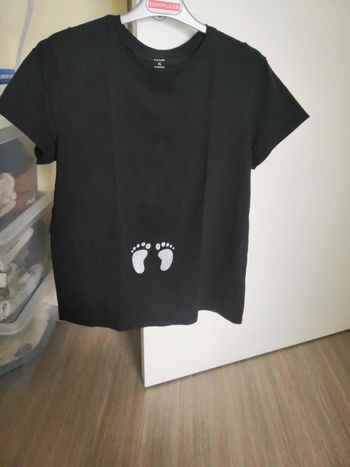 Tee-shirt de maternité manches courtes (Noir) XL Kiabi