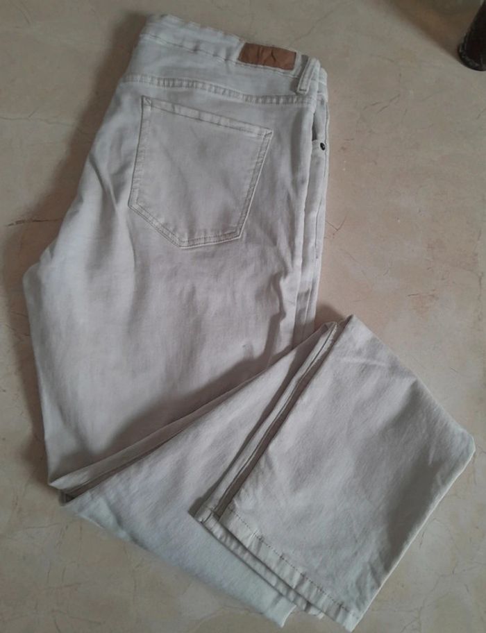 Pantalon jean skinny blanc taille 46 🌺L:110