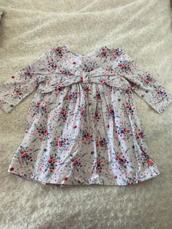 Jolie robe fleurie velours Sergent Major