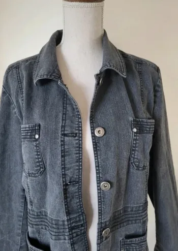 Veste en jean grise anthracite Ep Taille 44 46