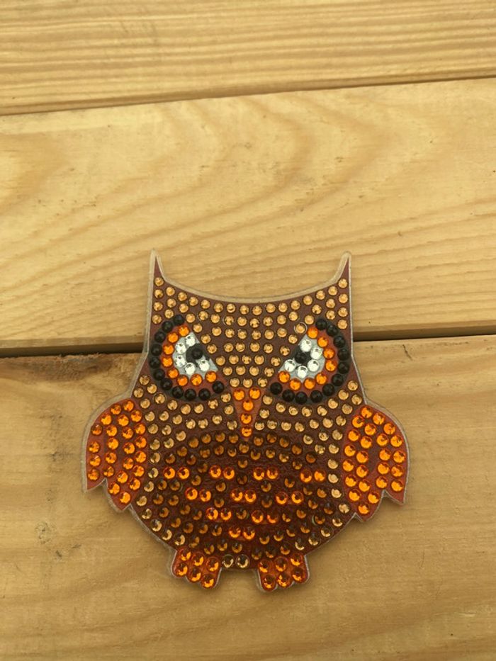 Magnet hibou 🦉 en Diamond painting