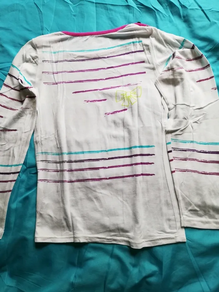 T-shirt manches longues imprimé, fille - photo numéro 2