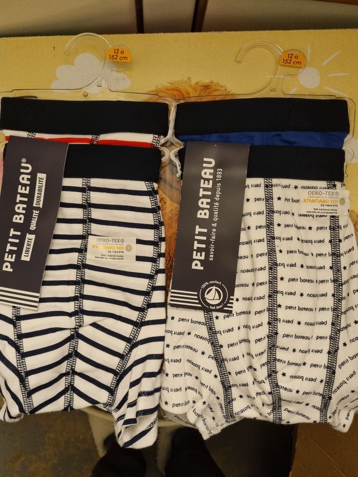 Lot de 4 boxers Petit Bateau 12 ans