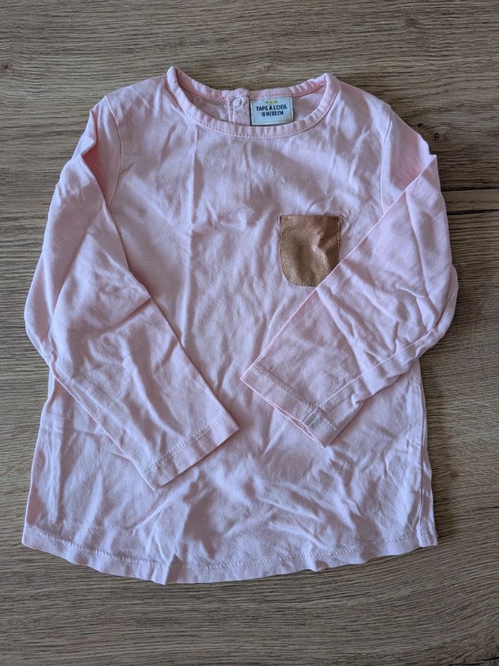 Lot de 2 T-shirt manche longue Taille 18 mois