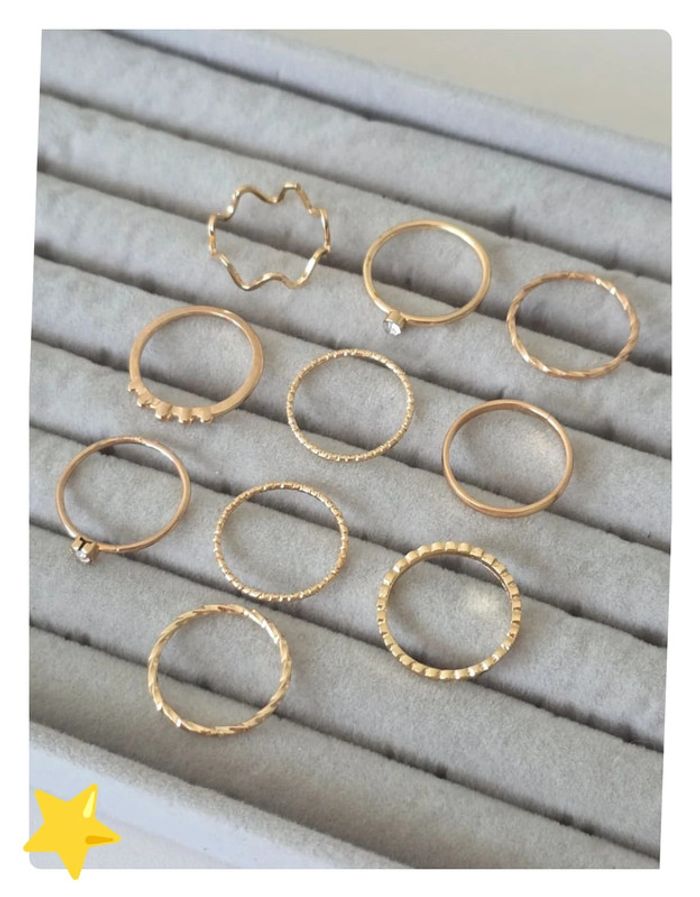 Lot 10 bague taille 17,3 lot B - photo numéro 3