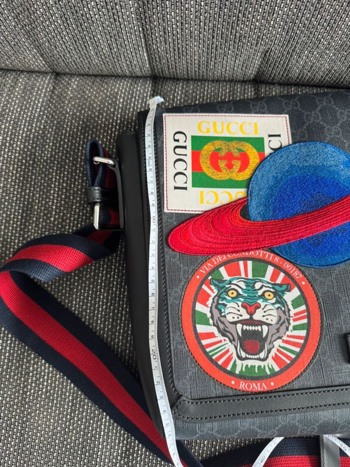 Sac bandoulière Gucci GG Suprême en cuir - photo numéro 4