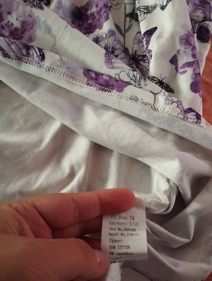 * Ensemble robe+gilet habillé violet papillons T2-3A - photo numéro 3