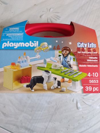 Valisette Playmobil vétérinaire 5653 jouet neuf