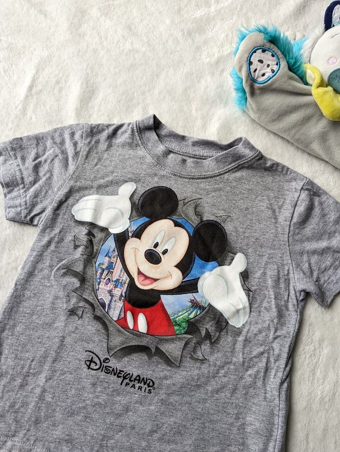 T-shirt manche courte gris Mickey - photo numéro 2