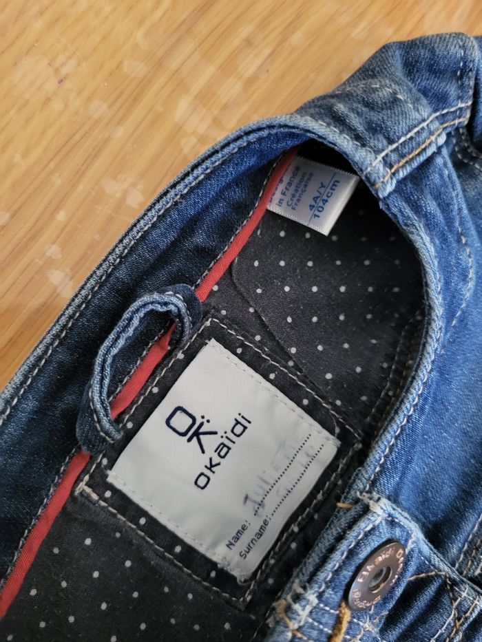 Veste en jean 4/5 ans - photo numéro 3