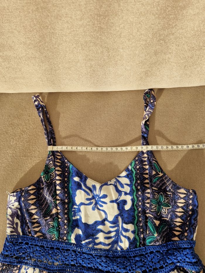 Robe bleu fleurie polynésienne - photo numéro 8