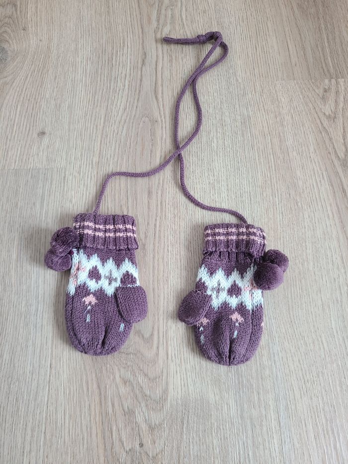 Moufles bébé fille