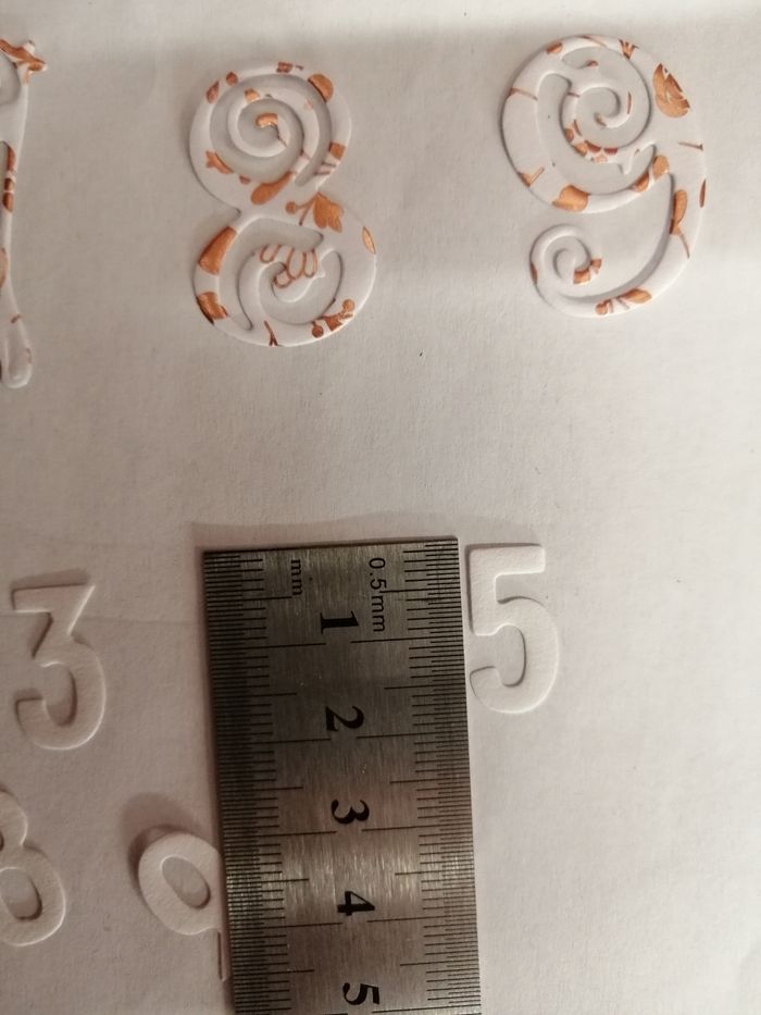 Découpe scrapbooking chiffre (N6) - photo numéro 2