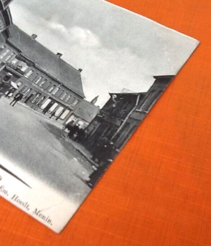 Carte postale ancienne Menin (Belgique) La Frontière Douane Belge - photo numéro 3