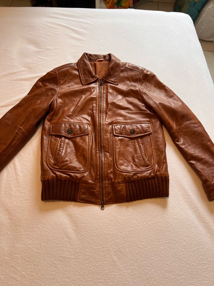 Veste cuir agneau Serge blanco - photo numéro 2