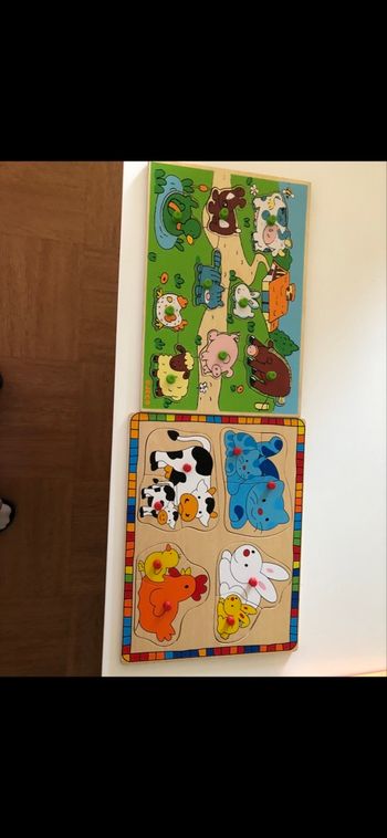 Lot puzzle en bois bébé 